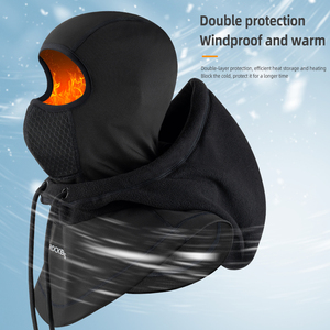 Balaclava d'hiver <span class=keywords><strong>ROCKBROS</strong></span>, masque de ski coupe-vent avec chapeau en polyester réglable - Product Image 4