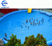 Kommerzieller Kinder pool Riesiger aufblasbarer Wasser pool im Freien für Erwachsene