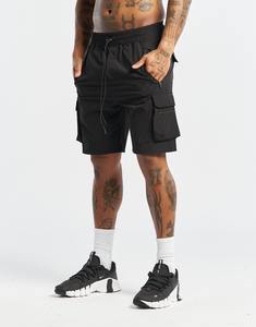 Short d'entraînement Muscle Fit pour homme-Short d'entraînement de gymnastique extensible à séchage rapide de 5 "avec poches cargo pour le fitness et le streetwear - Product Image 6