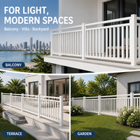Clôture en aluminium moderne sur mesure résistante aux intempéries pour terrasse résidentielle, patio et toit