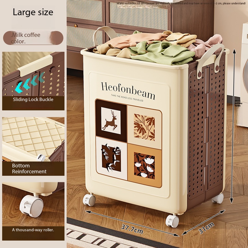 Couleur café au lait, grande taille avec roulettes