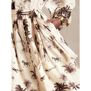 Robe d'été décontractée sur mesure pour femmes, 100% coton et lin - Product Image 5