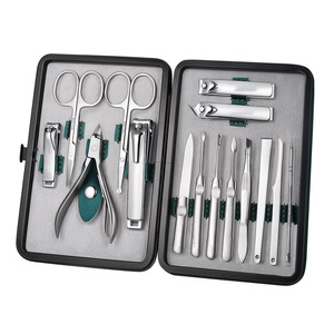 15 pièces en 1 coffret cadeau de luxe ensemble de manucure coupe-ongles professionnel de haute qualité ensemble d'outils de pédicure et de manucure pour salon - Product Image 1
