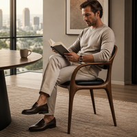 Chaises de salle à manger en métal minimalistes modernes nordiques avec dossier de sacs souples confortables pour la maison Restaurants hôtels maison bureau Bar Gym