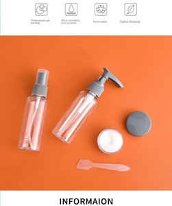 Lot de 5 flacons de voyage portables multi-couleurs au toucher doux pour lotion, nettoyant, shampoing et maquillage – Vente en gros - Product Image 3