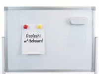 Tableau blanc magnétique double face sans traces, avec cadre épaissi de 1,5 cm, en métal et plastique, sur roulettes, pour enfants