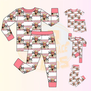 Pijama Infantil Personalizado KERUI 2025 com Logo de Celebração, Conjunto de 2 Peças em Fibra de Bambu, Pullover Respirável - Product Image 2