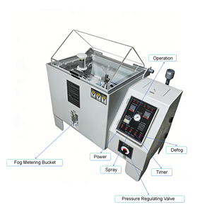 DHL-60 전자식 염수 분무 부식 시험 챔버 배터리 금속용 기후 염수 분무 시험 장비 - Product Image 2