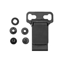 Venta Directa de Fábrica: Juego de Abrazaderas Traseras Metálicas con Bisagra Abatible y Doble Orificio Elíptico de Montaje. Accesorios de Hardware para Caza al Aire Libre.