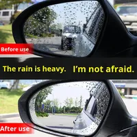 Película Impermeable para Espejo Retrovisor Astree, Repelente al Agua, Antivaho, Hidrofóbica, PET Transparente, Adhesivo para Ventana Lateral de Coche, OEM