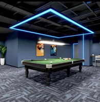 Lumières linéaires pendantes carrées menées pour le projet de club de centre commercial d'immeuble de bureaux de studio