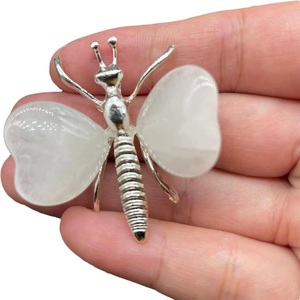 Venta al por mayor de abejas de cristal transparente talladas en ojo de <span class=keywords><strong>tigre</strong></span> y ágata para decoración - Product Image 5