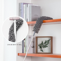 Plumeau de poussière en Microfibre télescopique, lot de nettoyage pour la maison