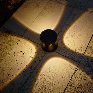 Lampe de jardin extérieure étanche IP65 en aluminium COB LED, éclairage de cour, 12V DC, design géométrique - Product Image 5