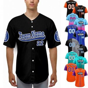 Custom <b>Heat</b>-Transfer Printed Breathable Unisex Baseball Jersey Plus Size Short Mesh Pockets Wholesale Moisture Wicking Quick Dry - Product Image 1