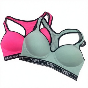Good Quality Sexy Leopard Print Breathable Embroidered Nonwoven Gym Sports <b>Bra</b> High Impact Soft Padded Yoga Running Support <b>Bras</b> - Product Image 2