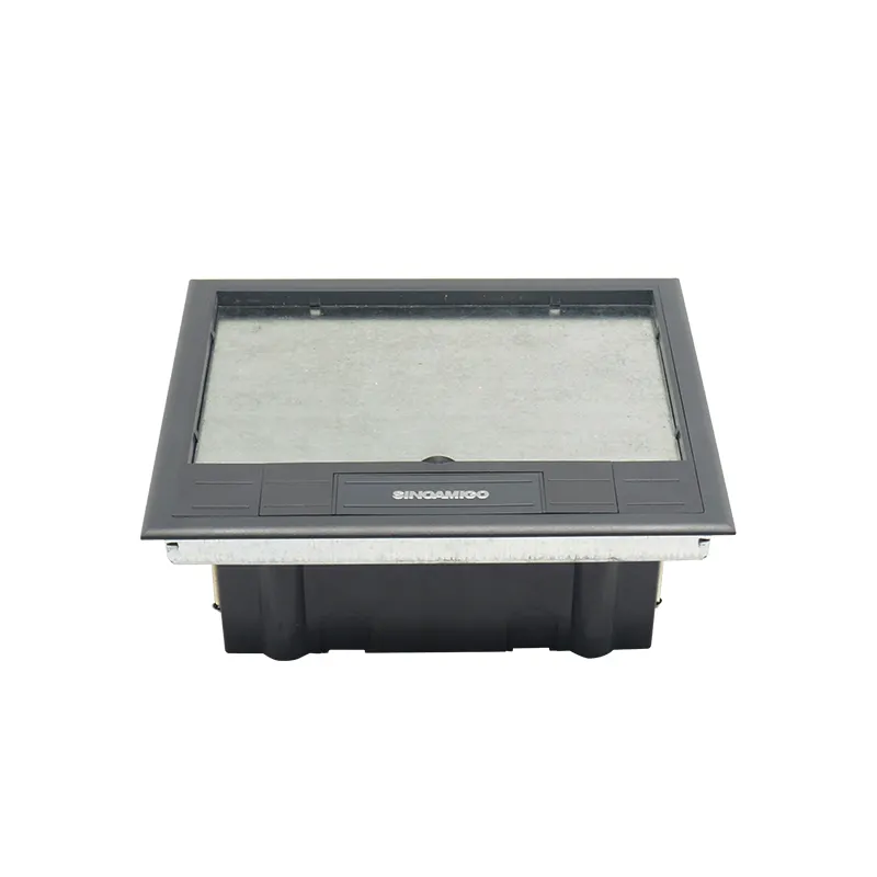 High-quality EU plastic recessed hidden interior household office floor box for raised access floor