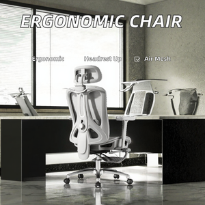 Silla de Oficina Ergonómica Moderna de Alta Calidad, Lujosa, con Malla 3D, Ajustable, con Reposapiés, Respaldo Alto y Base Metálica - Product Image 2