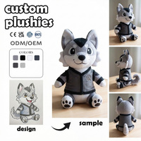 Fabricant de jouets en peluche sur mesure : Dragon clignotant en cuir hautement réduit, décorations d'Halloween, porte-clés en peluche personnalisé