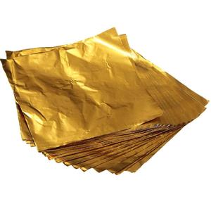Food Packaging Chocolate Wrapping Paper <b>Laminated</b> Gold Aluminum Foil <b>Sheet</b> - Product Image 2