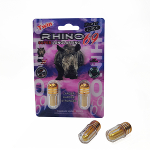 Capsules d'énergie Rhino 69 Elite, Vitalité et amélioration des performances avancées, Style de conditionnement en carte à marque privée - Product Image 1