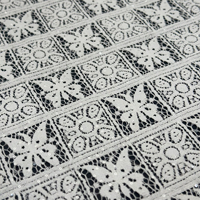 YY haute qualité Floral papillon géométrique coton Nylon cordon Sequin brodé dentelle tissu pour la fabrication de robes et Haute Couture