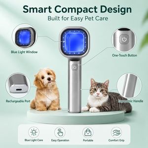 Lámpara de Wood Portátil Recargable por USB, Luz UV de Mano <span class=keywords><strong>para</strong></span> Diagnóstico de Infecciones en la Piel de Perros y Gatos, Lámpara Veterinaria Wood VW1 - Product Image 1