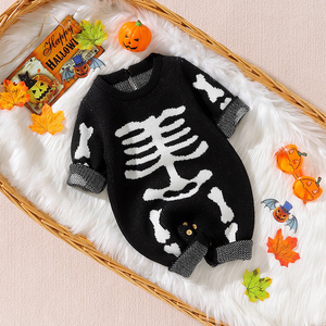 Mimixiong Vendita all'Ingrosso di Abbigliamento per Halloween, Pigiami in Maglia per Neonati e Bambini, Completi <span class=keywords><strong>Invernali</strong></span> all'Uncinetto, Tutine a Maniche Lunghe - Product Image 3
