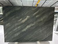 Dalle de marbre à grain de bois ancien, marbre noir poli de la Forêt-Noire pour la décoration de murs, sols et comptoirs de villas