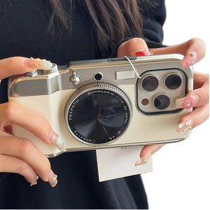 เคส PC แข็งคุณภาพสูงสำหรับ iPhone 16 15 14 13 PRO MAX กล้องสเตอริโอแม่เหล็กไฟฟ้างานฝีมือรุ่น XR แพ็คใน OPP - Product Image 1