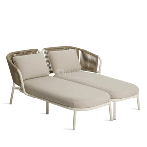 Chaise longue de jardin <span class=keywords><strong>2</strong></span> <span class=keywords><strong>places</strong></span> pour hôtel, mobilier d'extérieur, transat de piscine, chaise de patio, <span class=keywords><strong>lit</strong></span> de soleil, chaise longue de plage - Product Image 2