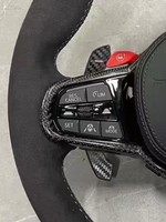 Volant chauffant et vibrant en fibre de carbone pour BMW 550i Xdrive G20 G22 G23 G26 G80 G81 M3 G80 M4 G82 M5 F90 M8 X3 X4 X5 X6 CS