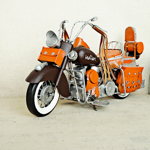 Mô Hình Xe Máy Harley Cổ Điển, Đồ Thủ Công Kim Loại Giảm Giá Mạnh 2021 Để Trang Trí Nhà Cửa, Mô Hình Xe Máy Vintatge - Product Image 4