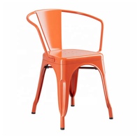 Chaise café en métal durable pour l'école et la salle de classe Home Office Bar Park Gym Salle de bain Cave à vin Atelier-Caractéristique de refroidissement