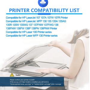 Cartuchos de Tóner Compatibles HP 107A, 106A, 105A para HP LaserJet 107a, 107w, MFP 135a, 135w, 137fnw - Product Image 6