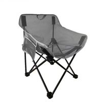 Chaise pliante d'extérieur portable avec dossier en maille respirante en forme de lune pour la plage, la pêche et la peinture artistique – Mobilier d'extérieur