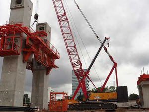 رافعة مجنزرة ممتاز 150 طن SCC1500D مع شمع الوزن وبناء عالي الجودة - Product Image 3