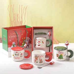Custom 3D Santa Claus Ceramic Personalized Water Coffee <b>Cup</b> Promotional Gift Sets for Christmas Thanksgiving & New Year - Product Image 4