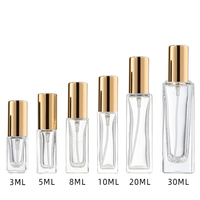 Flacons de parfum miniatures en verre de 3 ml, 5 ml, 10 ml, 120 ml, 30 ml, flacon pulvérisateur de voyage avec bouchon à vis