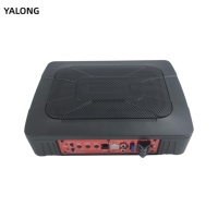 Subwoofer actif 6x9 pouces à bobine simple 120W RMS, haut-parleur de basses sous siège, design fin en alliage d'aluminium, usine OEM ODM