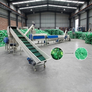 Ligne de lavage de bouteilles en <span class=keywords><strong>plastique</strong></span> PET 500 kg/h, machine à laver les flocons en acier inoxydable SUS304, certifiée CE - Product Image 1