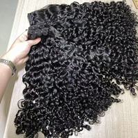 Extensions de cheveux Remy vietnamiens bouclés Super Double Drawn, style romantique français, 100% cheveux humains, teints, cuticules alignées, trame de tissage
