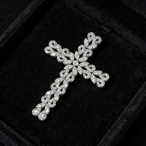 สร้อยคอจี้เพชร CVD คุณภาพสูงแบบคลาสสิก ชุบทองคำ 14K เงินแท้สั่งทำพิเศษ ของขวัญสุดหรูสำหรับงานหมั้น - Product Image 5