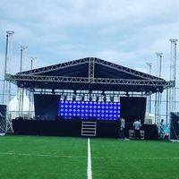 Logam luar ruangan atap segitiga murah keran konser panggung DJ aluminium acara Truss Speaker