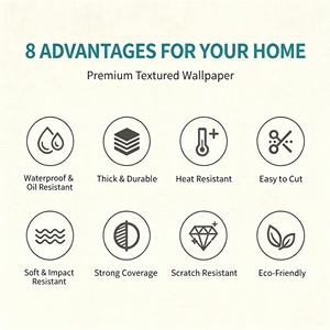 Rotolo di Carta <span class=keywords><strong>da</strong></span> Parati Impermeabile <span class=keywords><strong>da</strong></span> 2,5 mm Economico Fornito dai Produttori, Rivestimento Murale in Tessuto Autoadesivo per Camera <span class=keywords><strong>da</strong></span> <span class=keywords><strong>Letto</strong></span> - Product Image 6