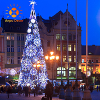 2023 nouvelle décoration de noël 5m 6m 8m 10m 12m 15m fournisseur d'arbre de noël en PVC géant