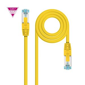 Cable de Red Cat.7 LSZH S/FTP PIMF AWG26 Amarillo de 1m, Ideal para Velocidad en Conectividad y Transmisión de Datos. - Product Image 1