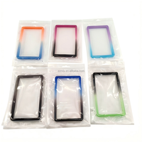 Porte-cartes de crédit et de visite en TPU, couleurs mélangées, avec paillettes, protection antichoc 35pt, sans support rigide, style clip