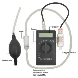 Penjualan langsung pabrik penggunaan industri pengukur kemurnian O2 genggam portabel pengukur N2 penganalisis oksigen dengan Sensor Inggris