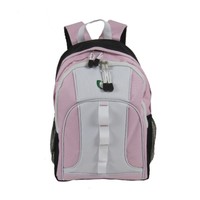 Oxford Material Kids School Sac à dos Sac unisexe de couleur rose avec fermeture à glissière et doublure en polyester Style tendance